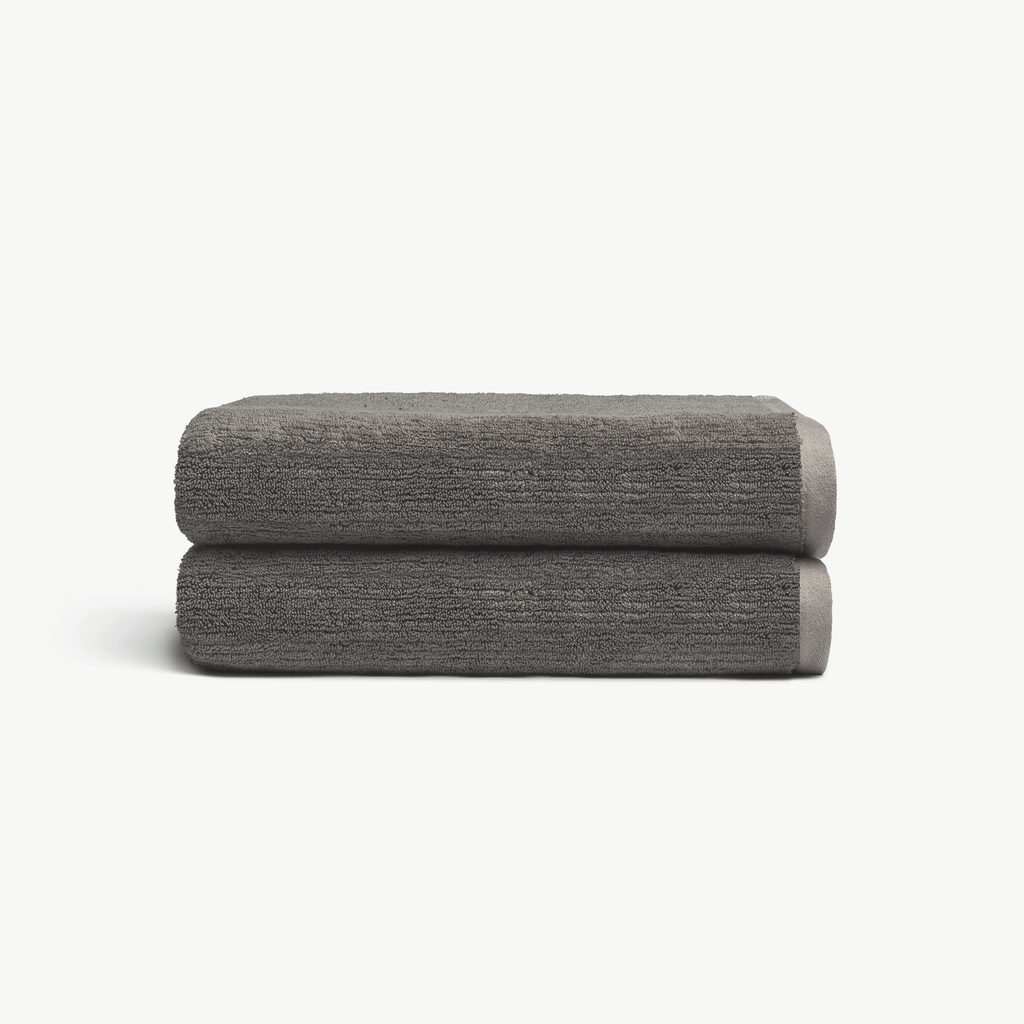 Ribbed Terry Bath Towels -