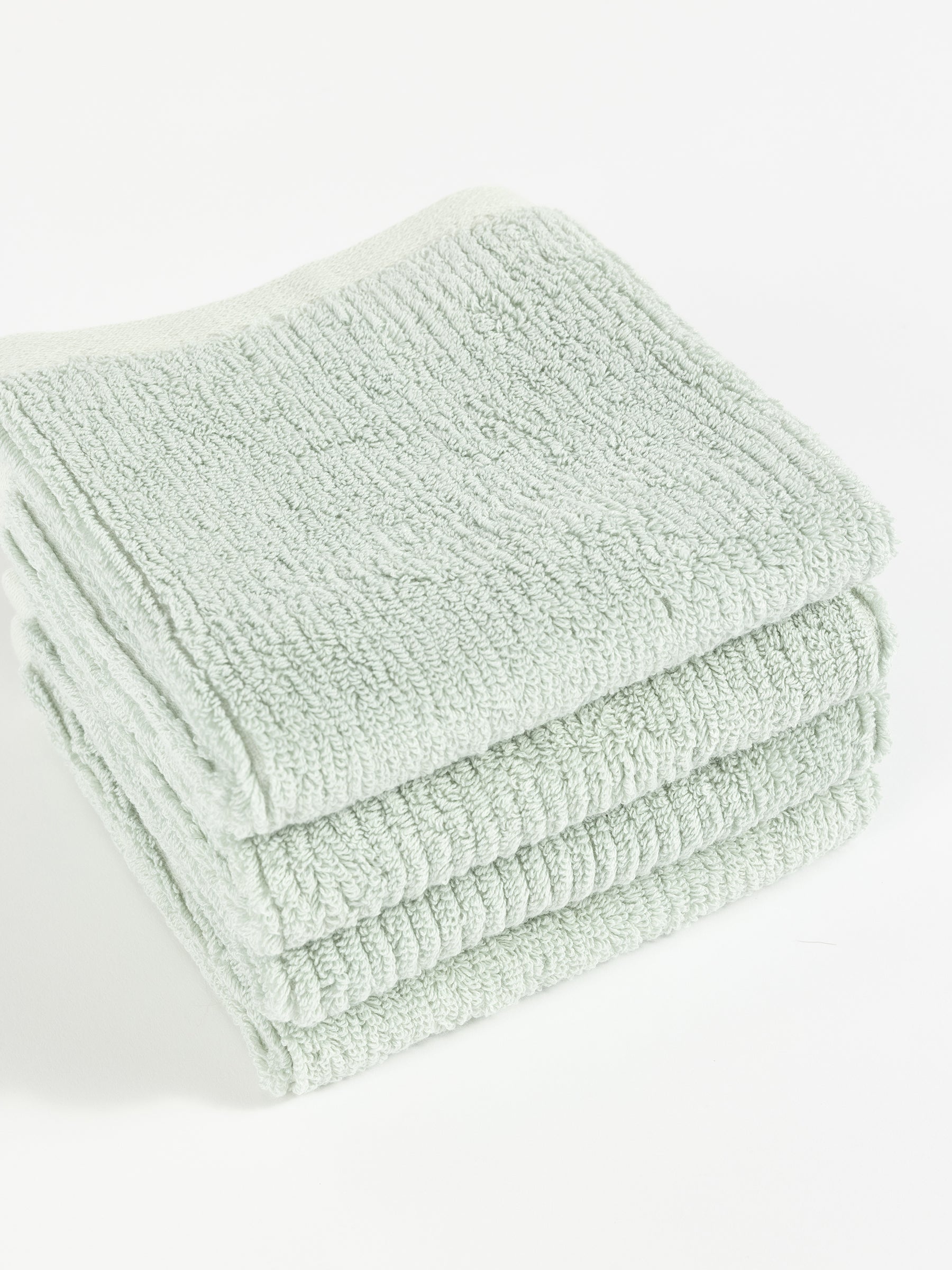 Ribbed Terry Washcloths -