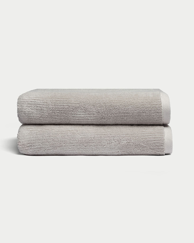 Ribbed Terry Bath Towels -
