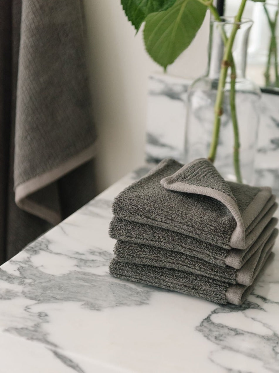 Ribbed Terry Washcloths
