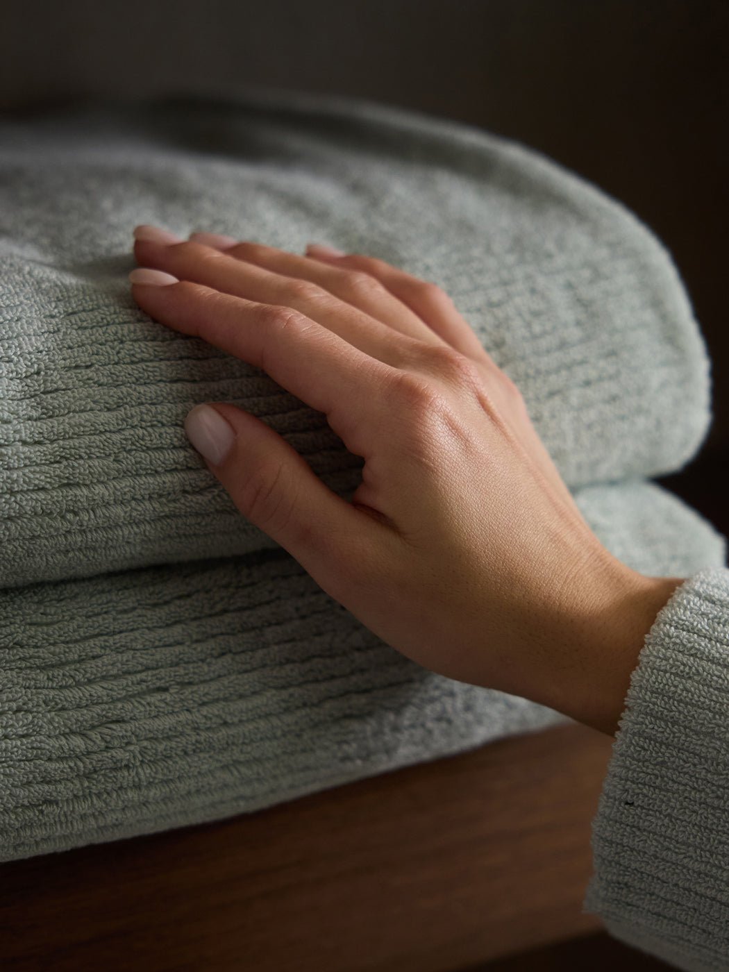 Ribbed Terry Bath Sheets -