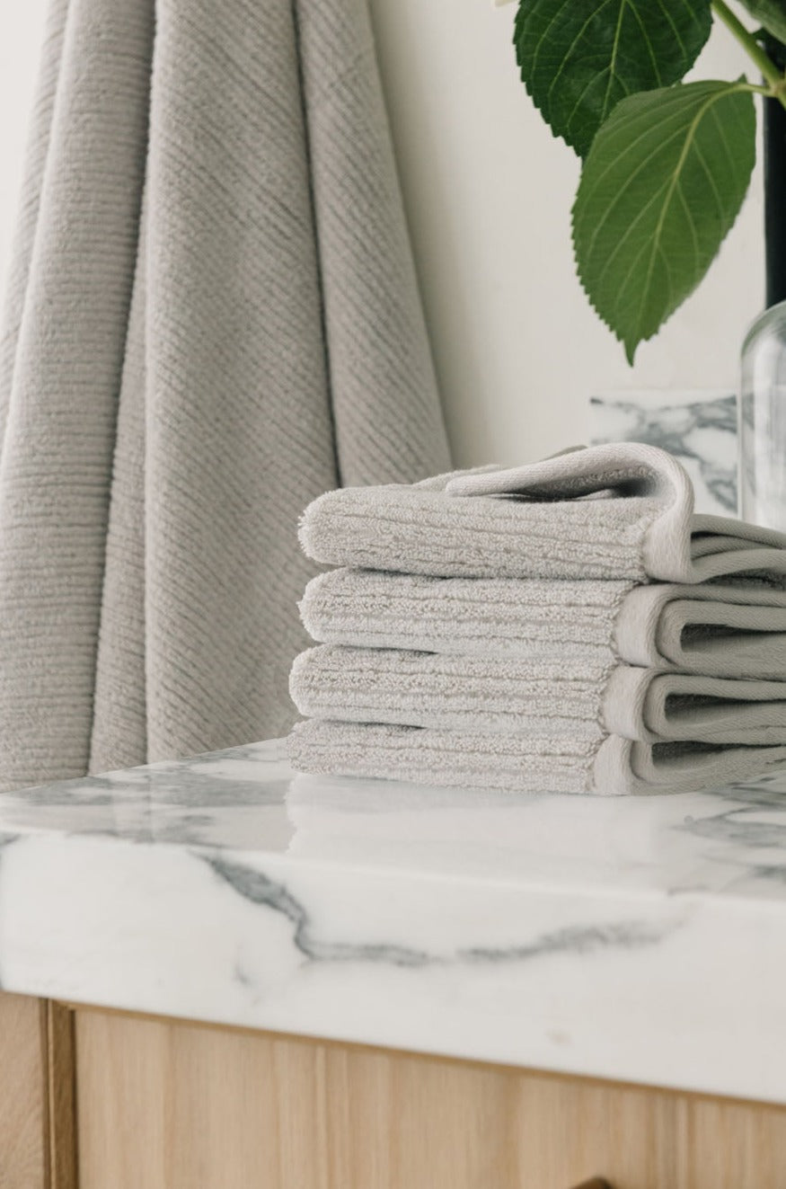 Ribbed Terry Washcloths -