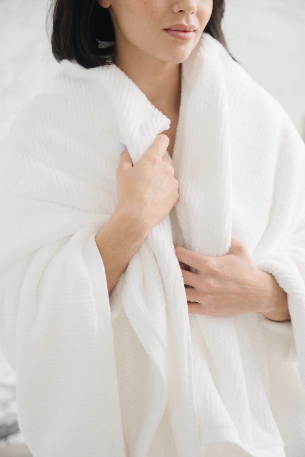 Ribbed Terry Bath Towels -