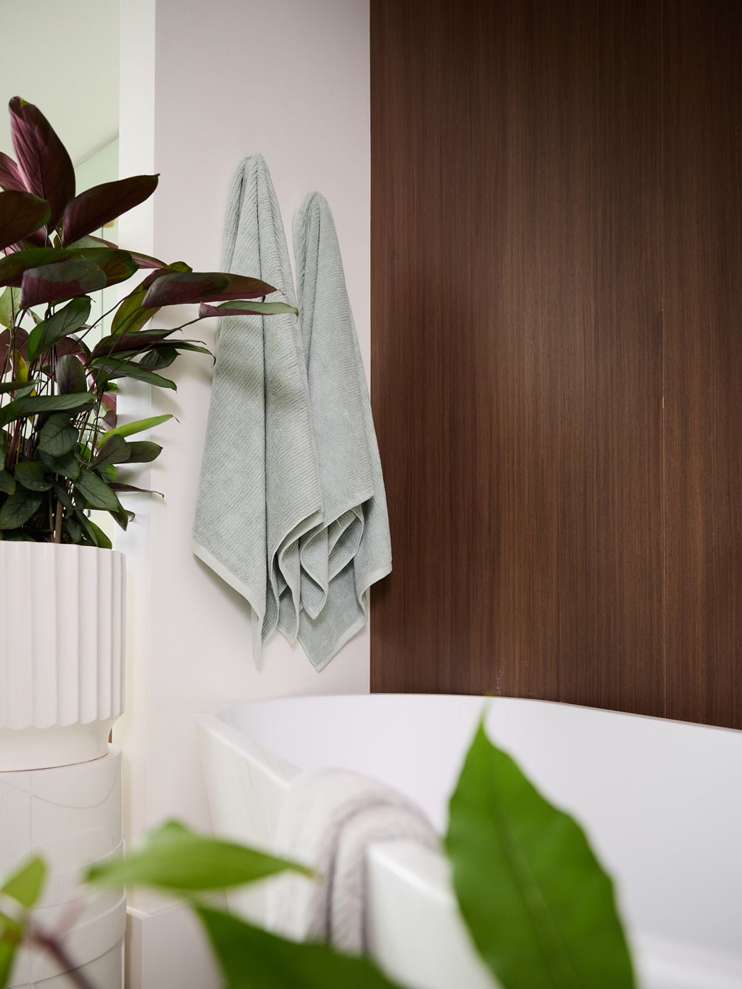 Ribbed Terry Bath Sheets -