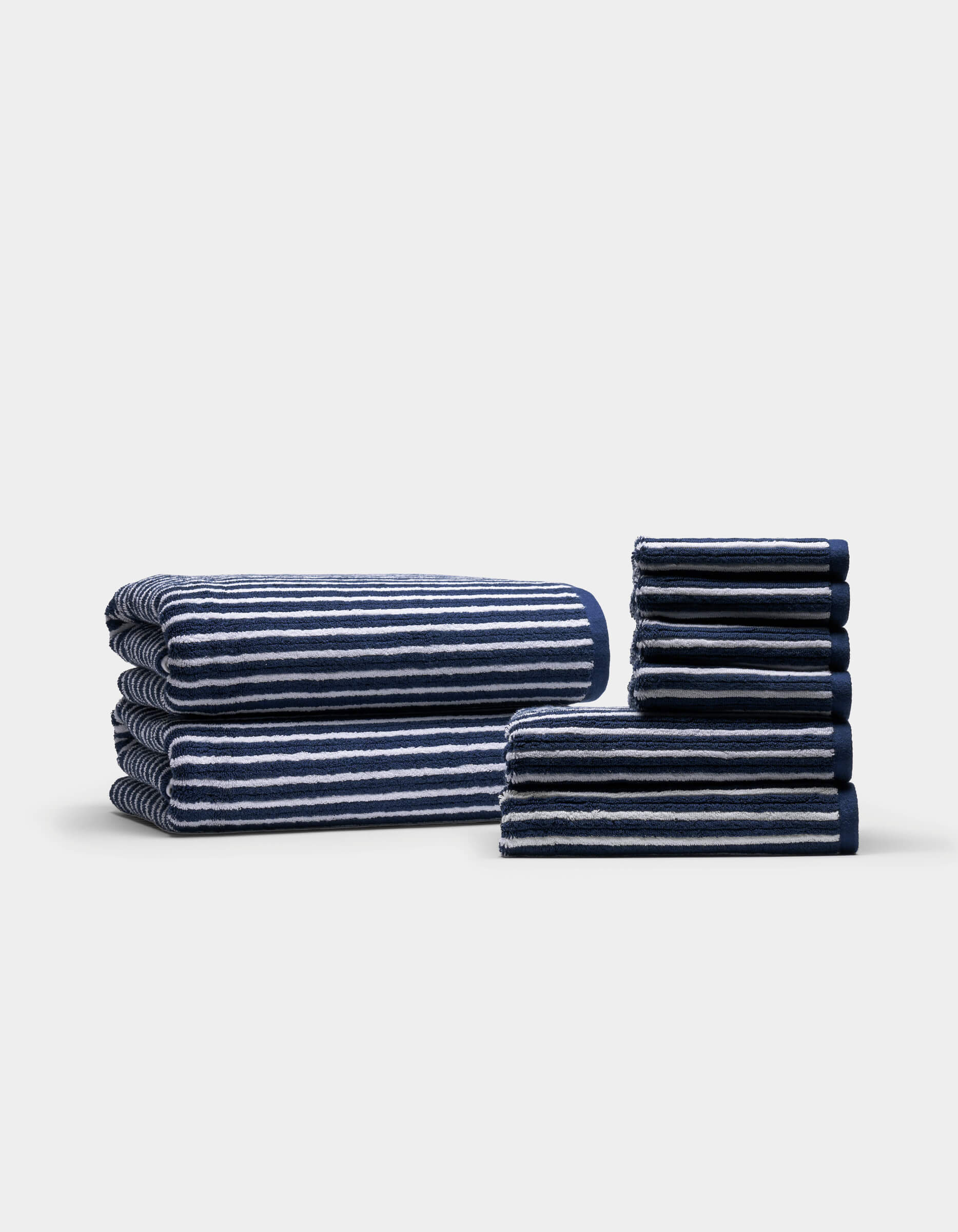 Ribbed Terry Bath Towel Set