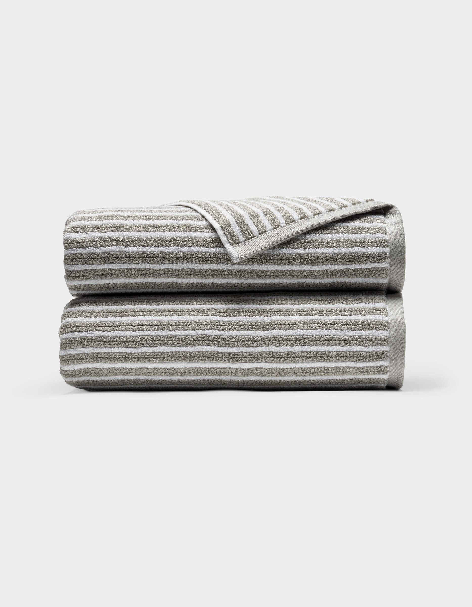 Ribbed Terry Bath Towel Set