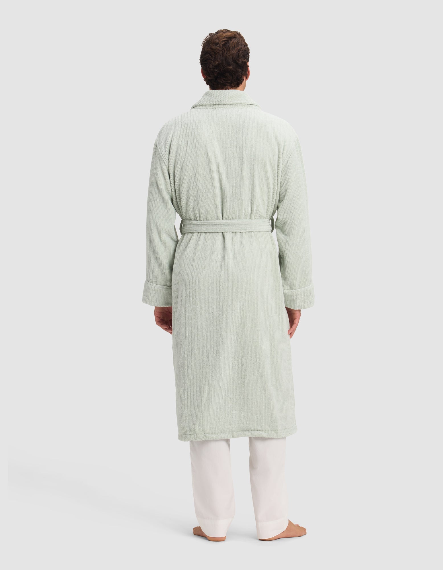 Ribbed Terry Bath Robe