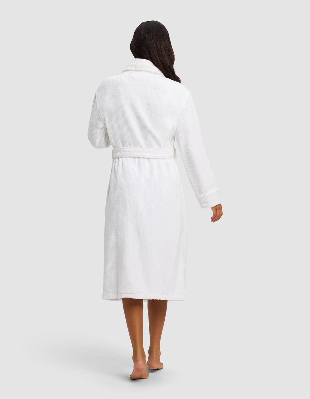 Ribbed Terry Bath Robe