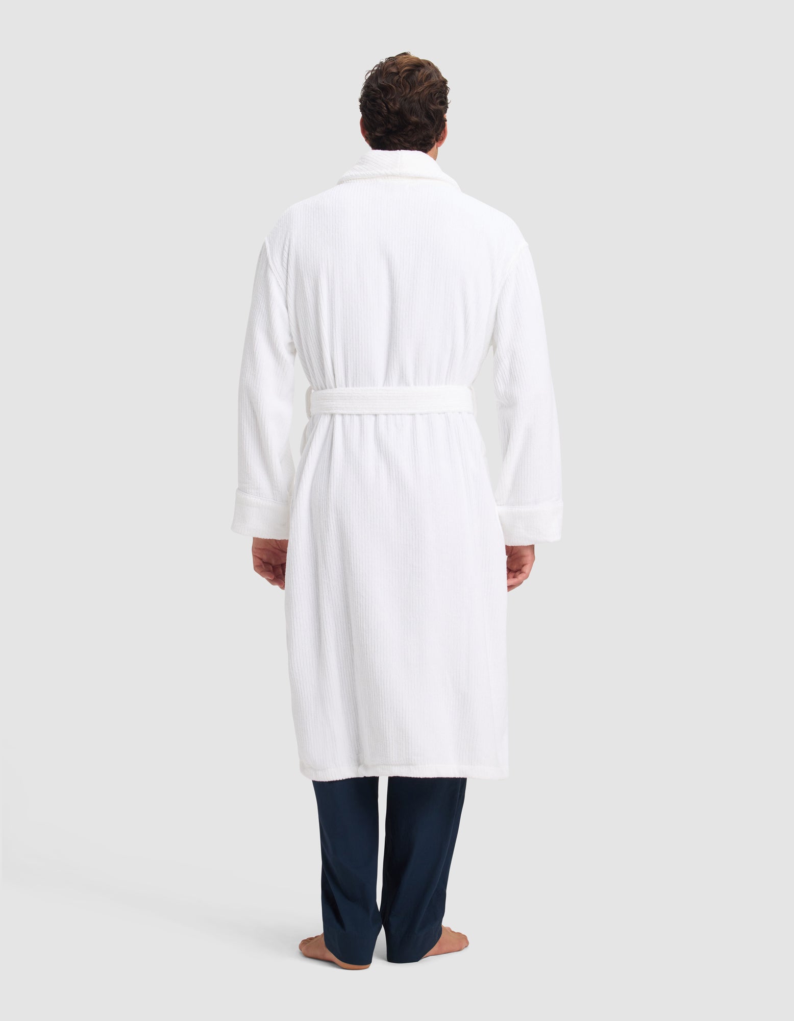 Ribbed Terry Bath Robe