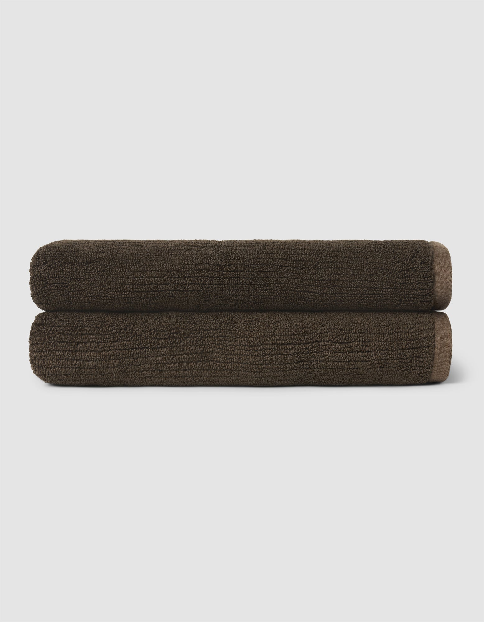 Ribbed Terry Bath Towels