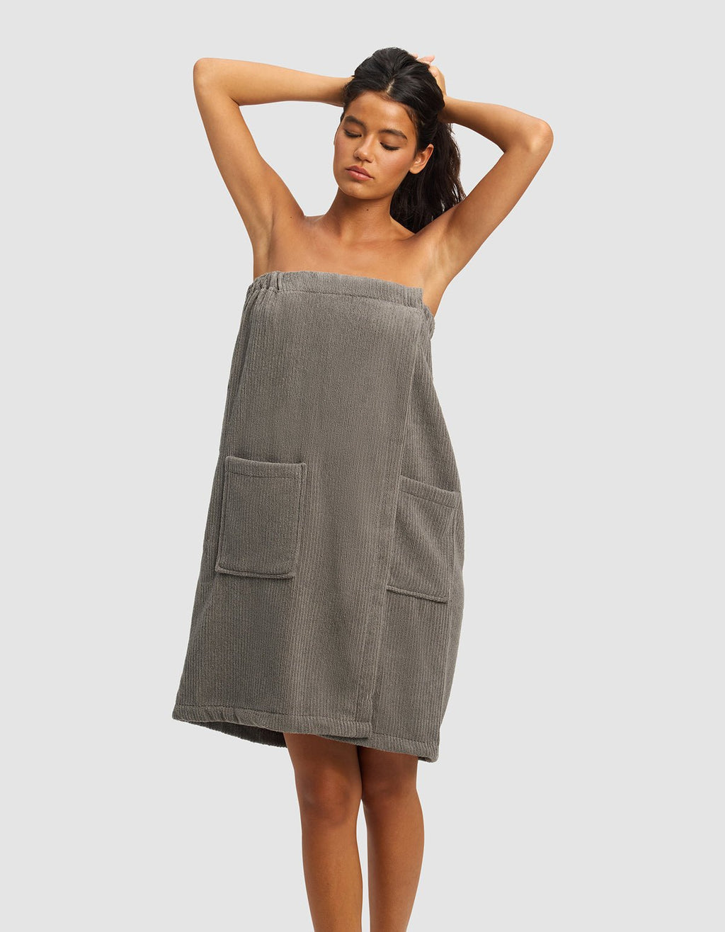Ribbed Terry Bath Wrap
