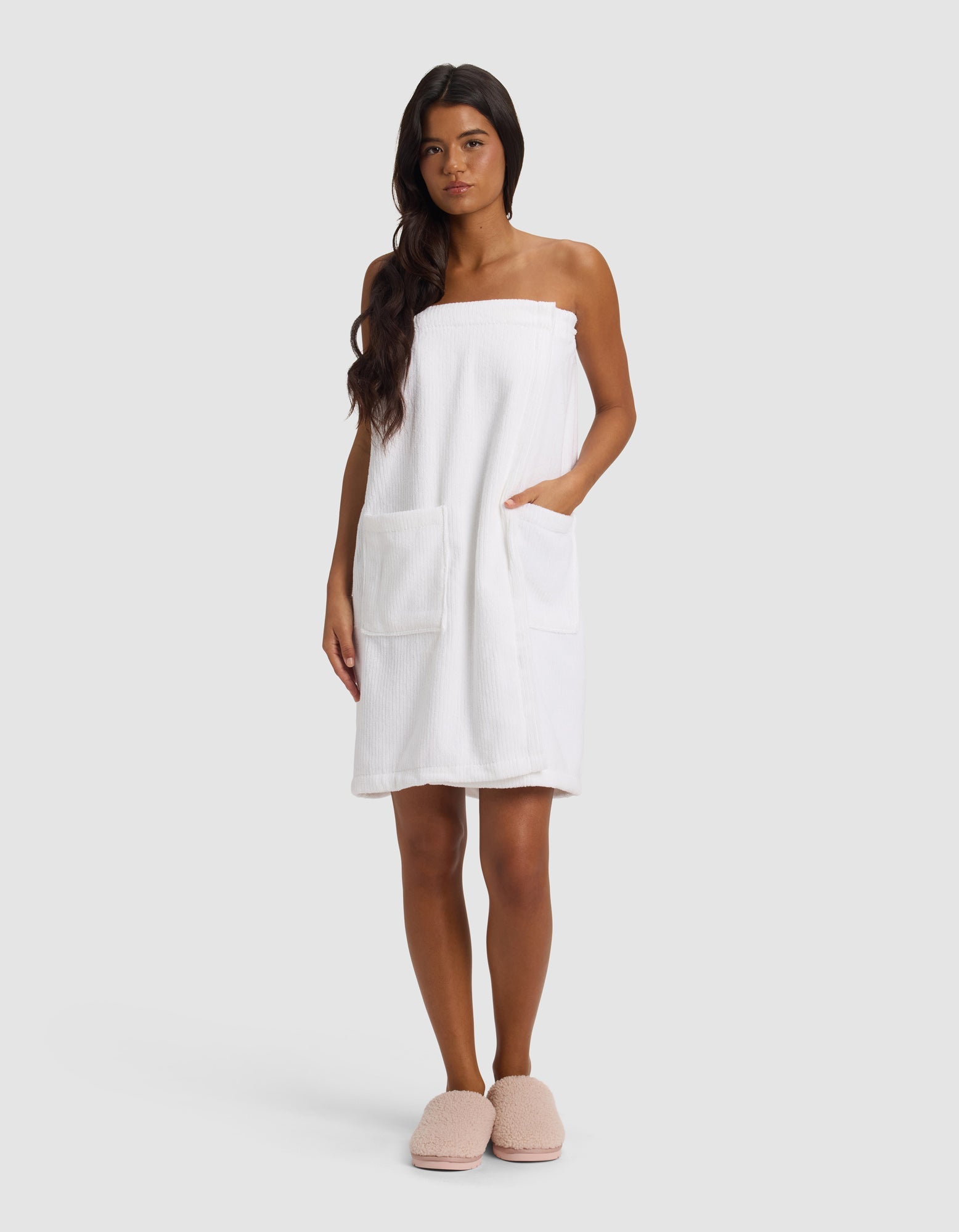 Ribbed Terry Bath Wrap