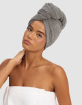 Ribbed Terry Hair Towel