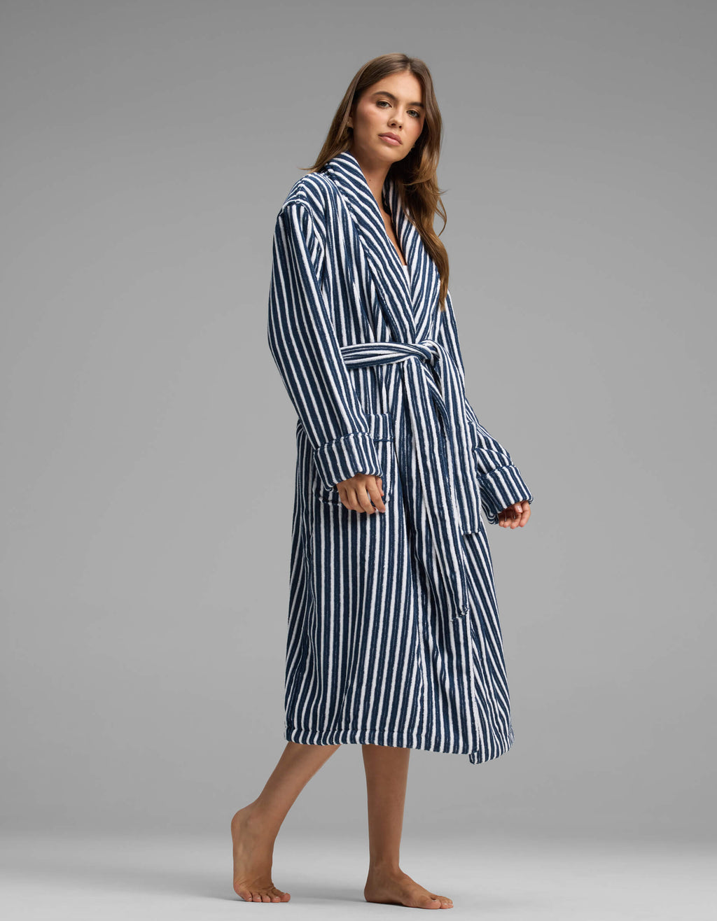 Ribbed Terry Bath Robe